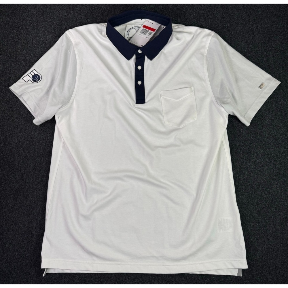 NEW Nike Golf Mens Lexus Indianapolis Pacers Polo Short Sleeve Shirt Size L Logo